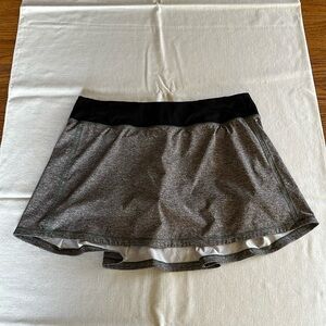lululemon athletica Gray and Black Skirt